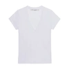 Iro T-shirt En Lin Col V Rodeo In White