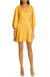 Ted Baker Dorota Topstitch Minidress In Dark Orange