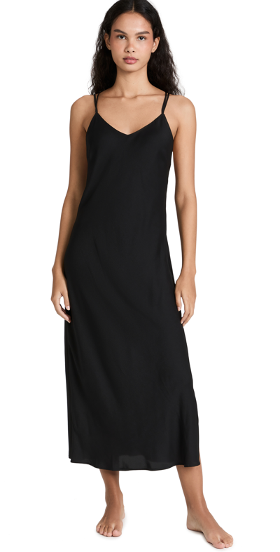 Honeydew Intimates Woven Lounge Dress In Black