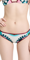 La Doublej Graphic-print Bikini Bottoms In Ruote Placée
