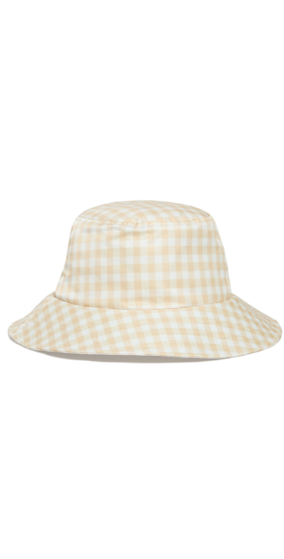 Loeffler Randall Ivy Bucket Hat In Hay Gingham