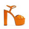 SCHUTZ KEEFA HIGH PATENT SANDAL