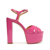 Schutz Women's Keefa Platform High Block Heel Sandals In Rose