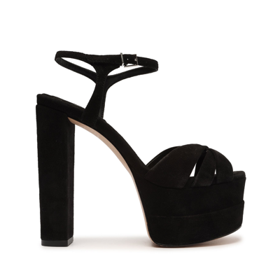 Schutz Keefa High Nappa Leather Sandal In Black