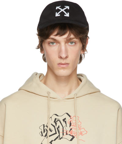 Off-white Black Baseball Cap With Arrows Embroidery