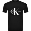 CALVIN KLEIN CALVIN KLEIN JEANS MONOGRAM SLIM FIT T SHIRT BLACK