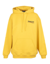 Balenciaga Woman Yellow Political Campaign Medium Fit Hoodie In Yellow/black/red