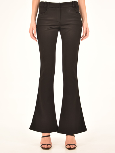 Balmain Black Flared Pants - Atterley