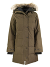 Canada Goose Shelburne Black Parka In Military Green