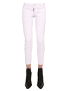 Dsquared2 Jennifer Cropped Jeans In White In Bianco