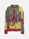 JW ANDERSON J.W. ANDERSON PATCHWORK SWEATER IN WOOL BLEND