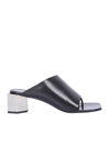 Off-white Hexnut Mules In Black In Black