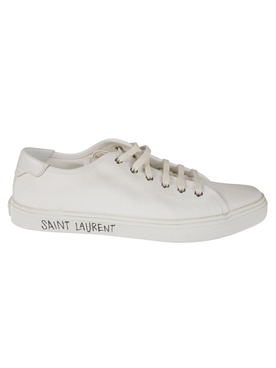 Saint Laurent Malibu Sneakers In Optic White