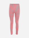 VALENTINO STRETCH JERSEY LEGGINGS WITH ALL-OVER OPTICAL VALENTINO MOTIF