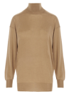 Tom Ford Cashmere Mixed Silk Sweater In Beige