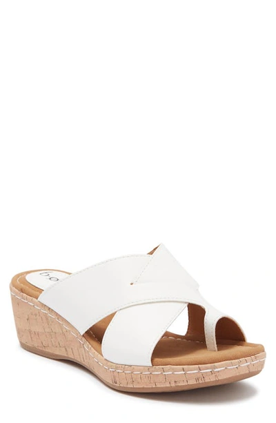 B O C By Born Summer Wedge Sandal In White