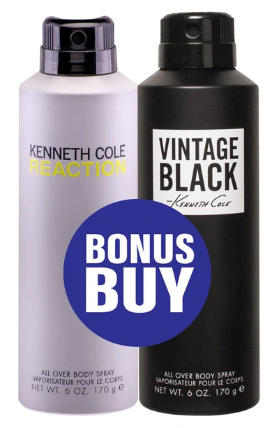 Kenneth Cole Body Spray Duo In Reaction/vintage Black
