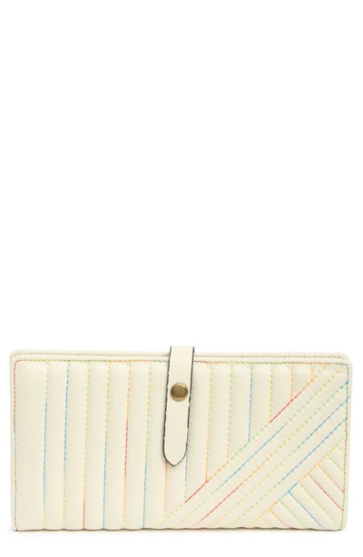 Kurt Geiger Soft Leather Wallet In Open White