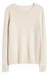 Nordstrom Cashmere Crewneck Sweater In Beige Oatmeal Light Heather
