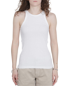 Polo Ralph Lauren Cotton Ribbed Vest Top In White