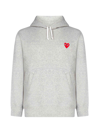 COMME DES GARÇONS PLAY COMME DES GARÇONS PLAY LOGO HEART EMBROIDERED HOODIE