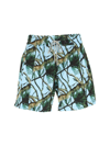 Just Don Wood-print Bermuda Shorts In Multi