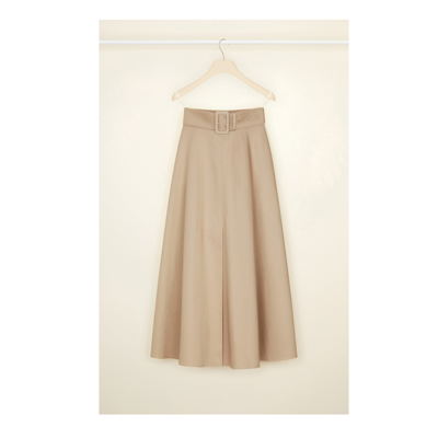 Patoo Cotton Maxi Skirt In Neutral