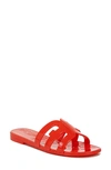 Sam Edelman Women's Bay Logo Emblem Jelly Slide Sandals In Orange