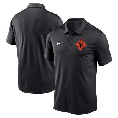 Nike Black San Francisco Giants Diamond Icon Franchise Performance Polo