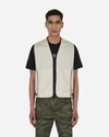 Gr10k Neutral Klopman Pointer Zipped Vest In Beige