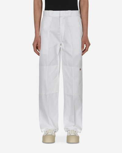 Dickies Double Knee Work Trousers In White