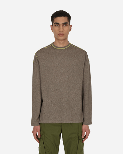 トップス affix AFFXWRKS Boxed Long Sleeve T-Shirt AFFXWRKS Brown Boxed Long Sleeve T-Shirt AFFXWRKS