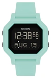Nixon Siren Digital Watch, 38mm In Aqua