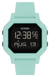 NIXON NIXON SIREN DIGITAL RECYCLED PLASTIC STRAP WATCH, 36MM