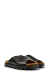 Camper Brutus Chunky Cross-strap Sandals In Black