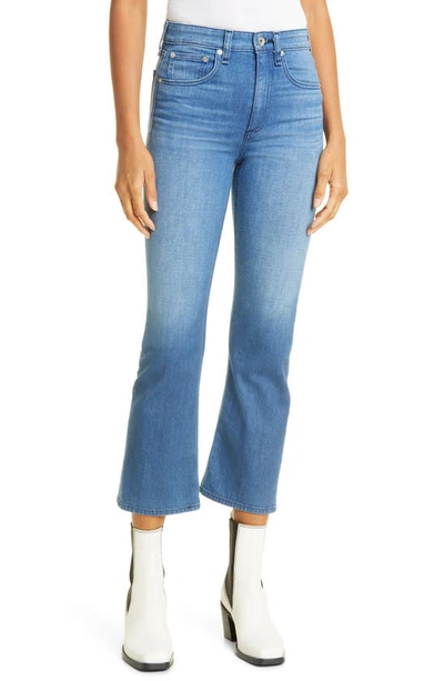 Rag & Bone Nina High Waist Ankle Flare Jeans In Poppy