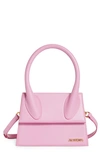 Jacquemus Le Grand Chiquito Leather Top Handle Bag In Light Pink