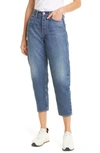 Rag & Bone Alissa High-rise Straight Cropped Denim Jeans In Clover