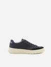 HUGO BOSS LEATHER SNEAKERS WITH CONTRASTING HEEL TAB