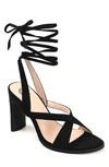 Journee Collection Women's Adalee Tie-up Sandals In Black