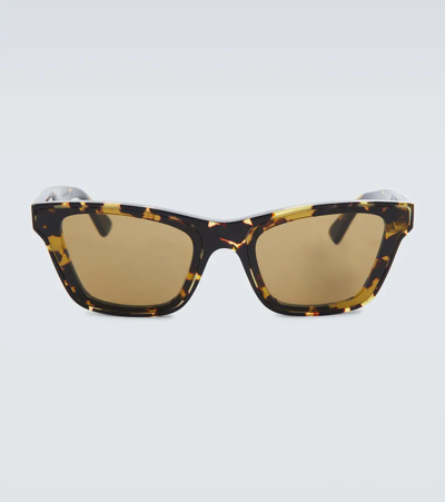 Bottega Veneta Tortoiseshell Sunglasses In Havana-havana-brown