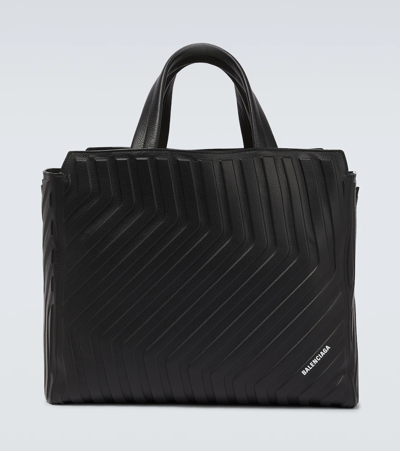 Balenciaga Black Car North-south Leather Tote Bag