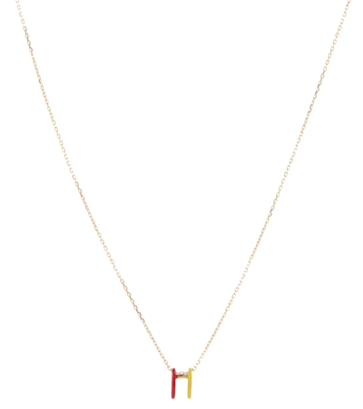 Persée 18kt Gold Necklace With Enamel