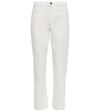 TOTÊME HIGH-RISE STRAIGHT CROPPED JEANS
