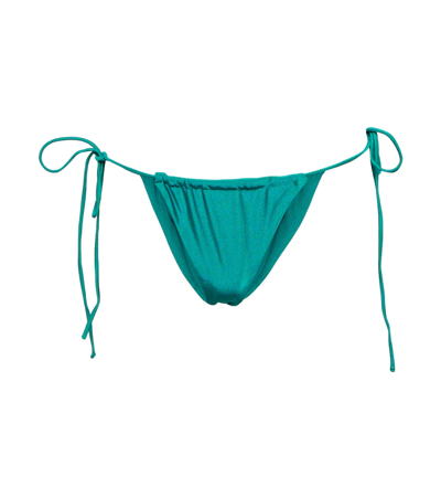 Jade Swim Lana Bikini Bottoms In Aqua Sheen