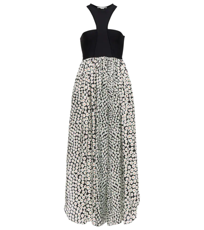 Stella Mccartney Floral Printed Maxi Dress In Gray