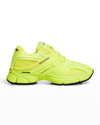 Balenciaga Phantom Monocolor Mesh Trainer Sneakers In Limeblack