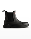 Hunter Original Gloss Waterproof Chelsea Boot In Black