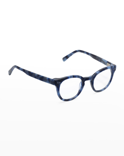 Eyebobs Waylaid Rounded Acetate Readers In Blue