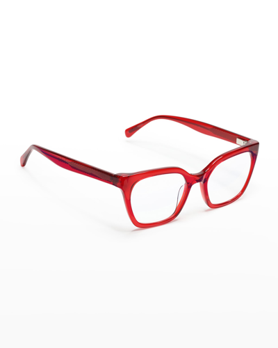 Eyebobs Overlook Cat-eye Readers In Red Crystal